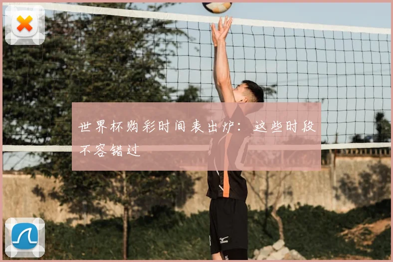 世界杯购彩时间表出炉:这些时段不容错过