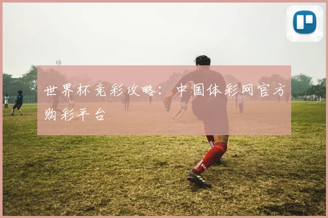 世界杯竞彩攻略：中国体彩网官方购彩平台